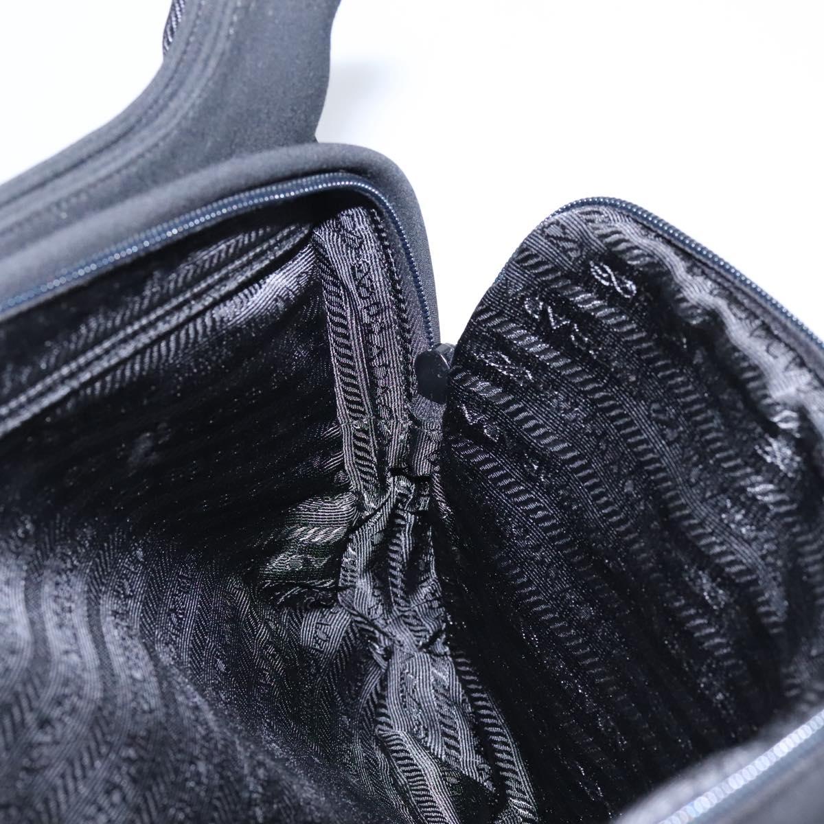 PRADA Shoulder Bag Nylon Black Auth EC354