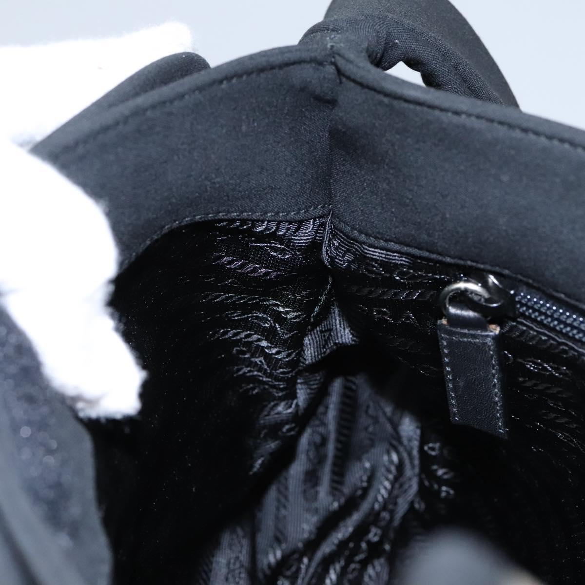PRADA Shoulder Bag Nylon Black Auth EC354