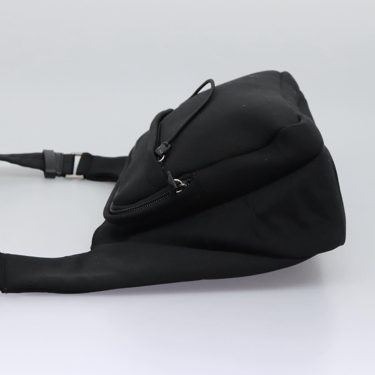 PRADA Shoulder Bag Nylon Black Auth EC354