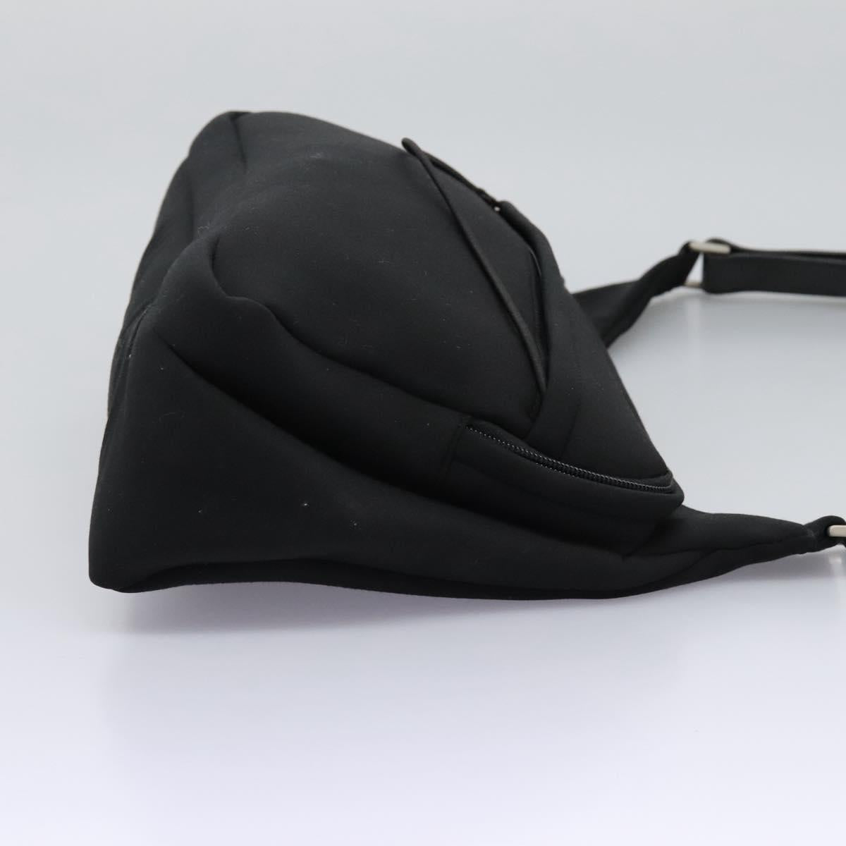 PRADA Shoulder Bag Nylon Black Auth EC354