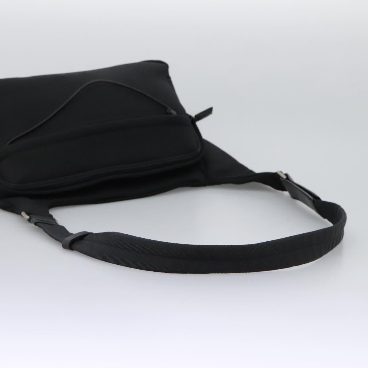 PRADA Shoulder Bag Nylon Black Auth EC354