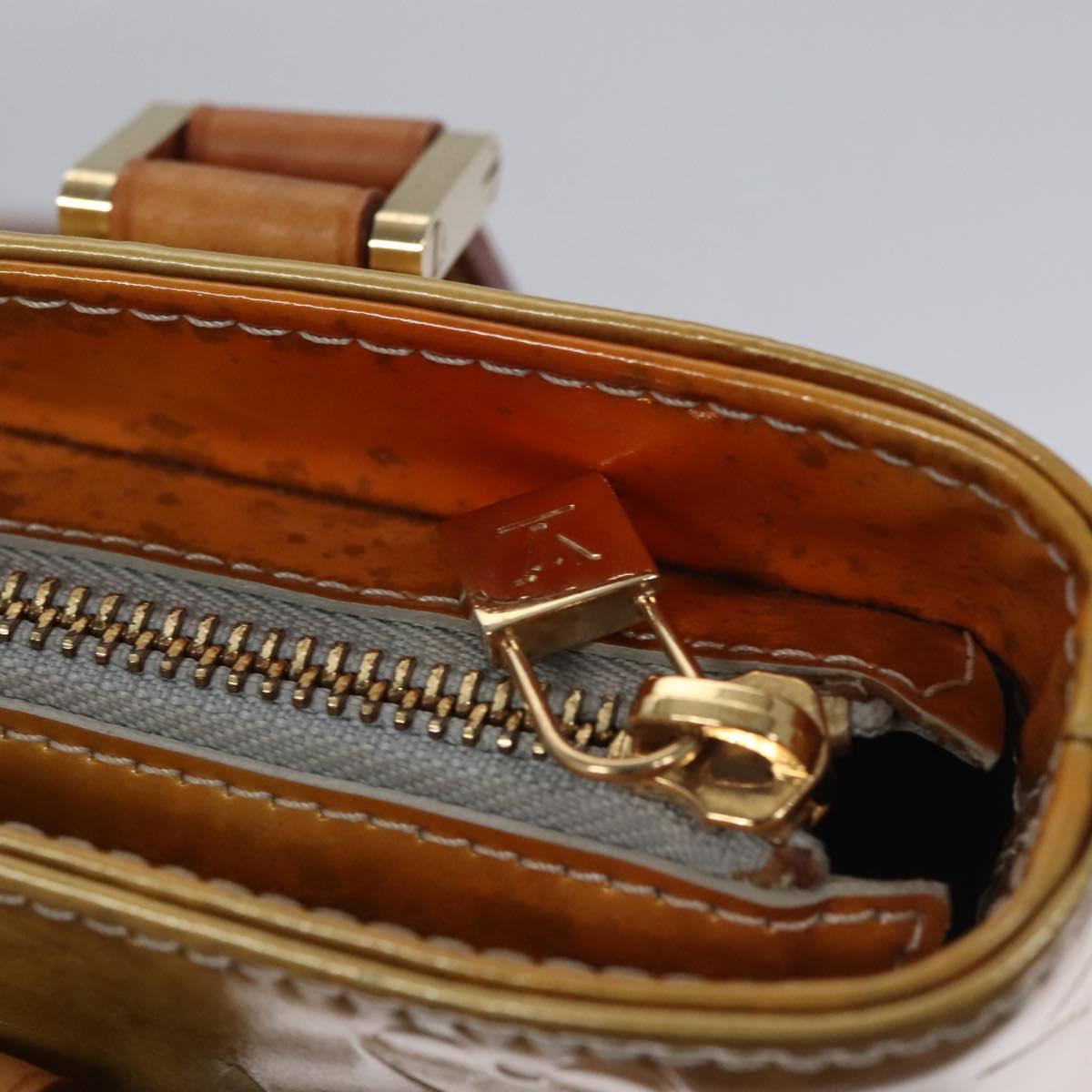 LOUIS VUITTON Monogram Vernis Houston Hand Bag Gris M91053 LV Auth EC363