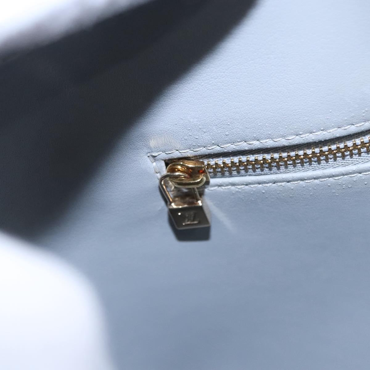 LOUIS VUITTON Monogram Vernis Houston Hand Bag Gris M91053 LV Auth EC363