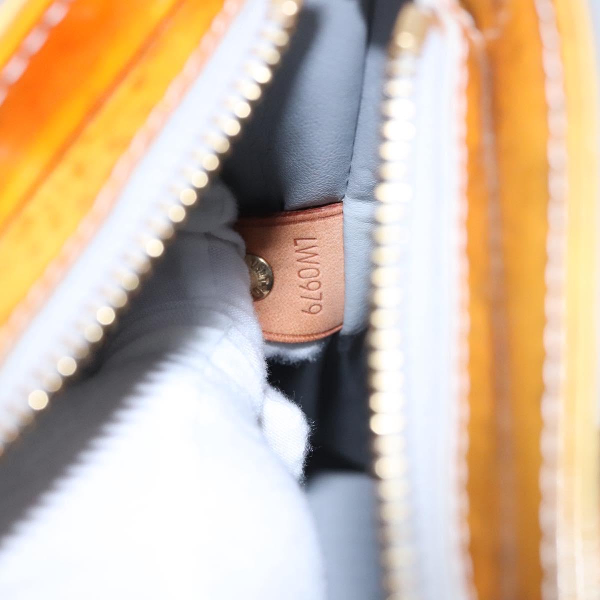 LOUIS VUITTON Monogram Vernis Houston Hand Bag Gris M91053 LV Auth EC363