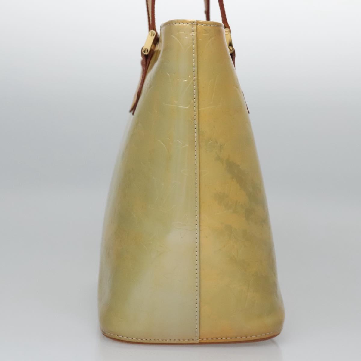 LOUIS VUITTON Monogram Vernis Houston Hand Bag Gris M91053 LV Auth EC363