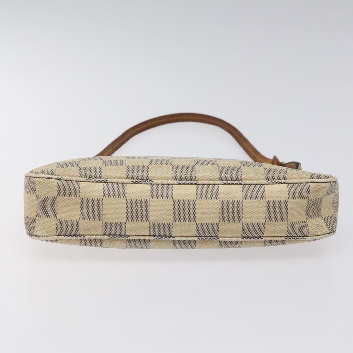 LOUIS VUITTON Damier Azur Pochette Accessoires Pouch N51986 LV Auth EC377