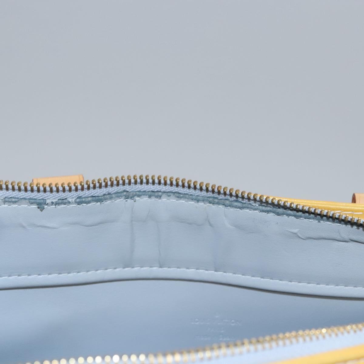 LOUIS VUITTON Monogram Vernis Columbus Tote Bag Gris M91028 LV Auth EC384