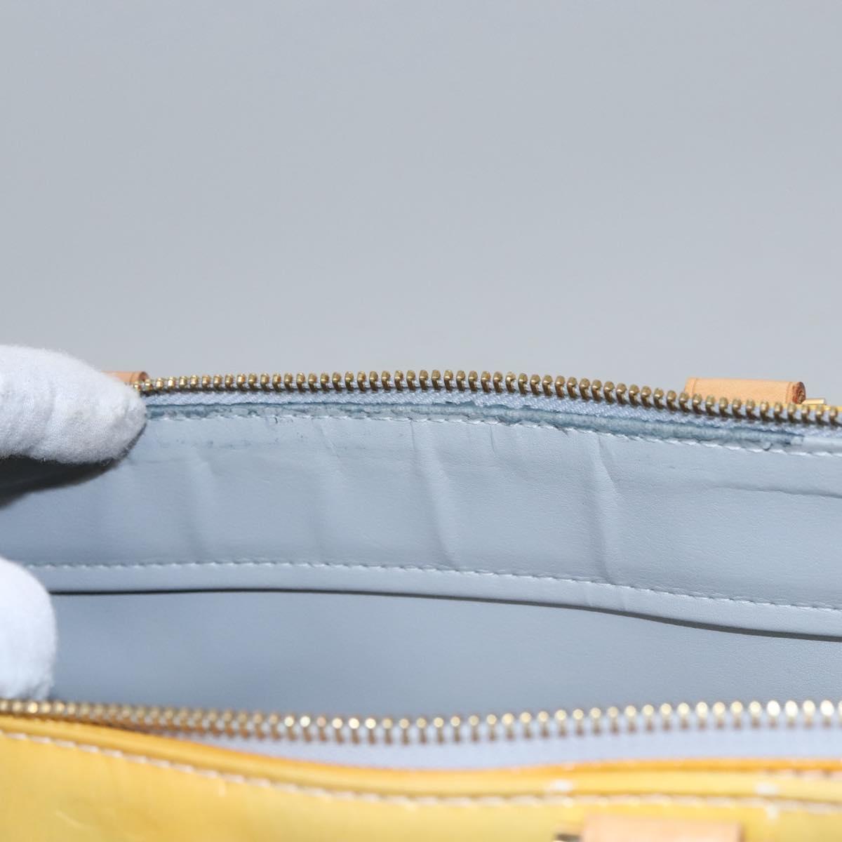 LOUIS VUITTON Monogram Vernis Columbus Tote Bag Gris M91028 LV Auth EC384