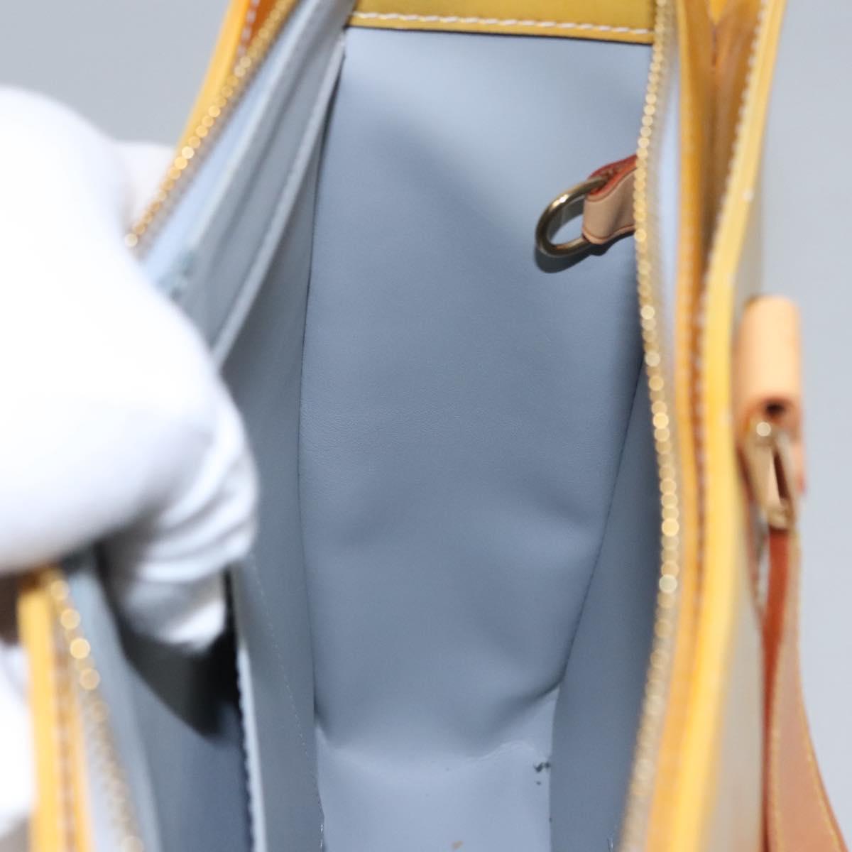 LOUIS VUITTON Monogram Vernis Columbus Tote Bag Gris M91028 LV Auth EC384