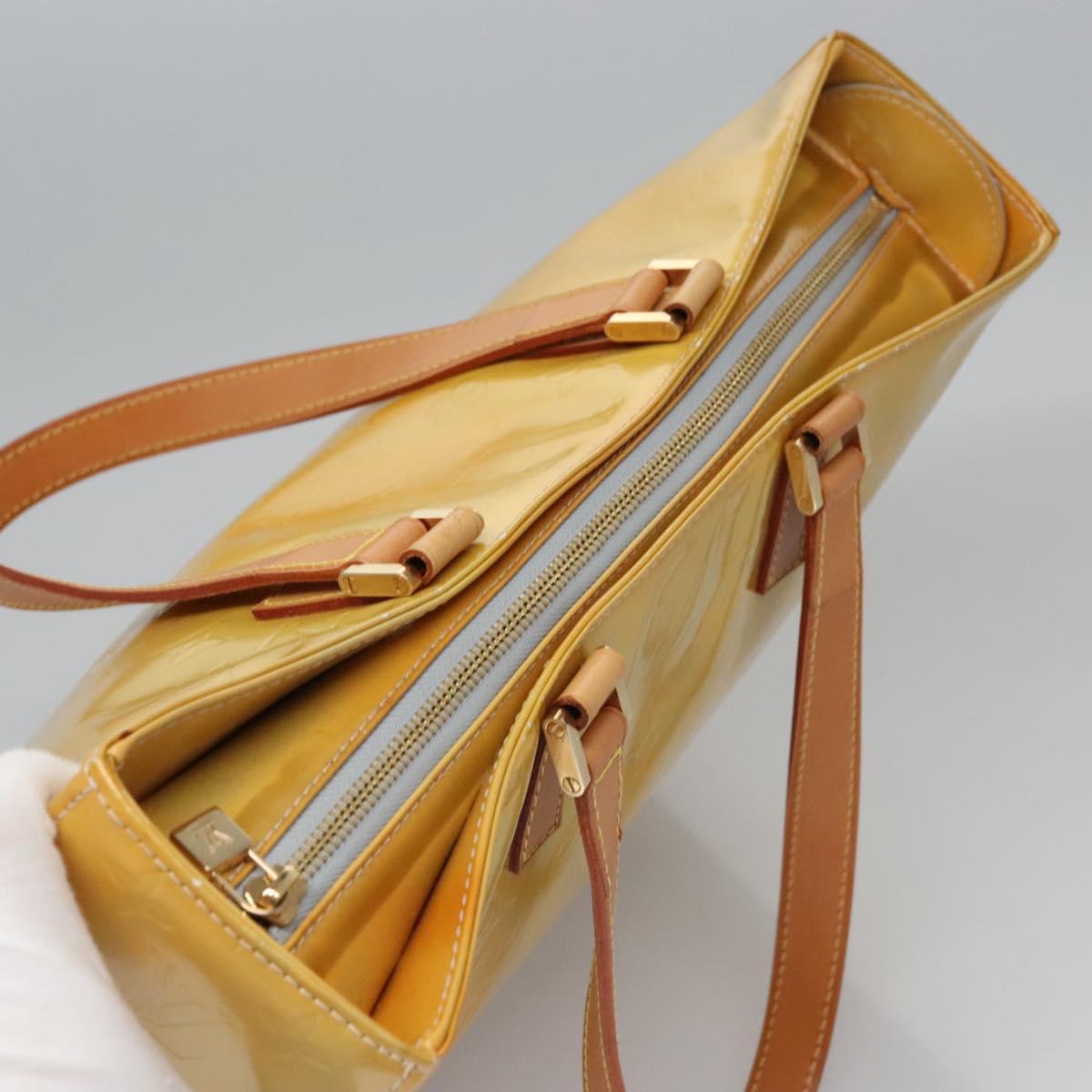 LOUIS VUITTON Monogram Vernis Columbus Tote Bag Gris M91028 LV Auth EC384