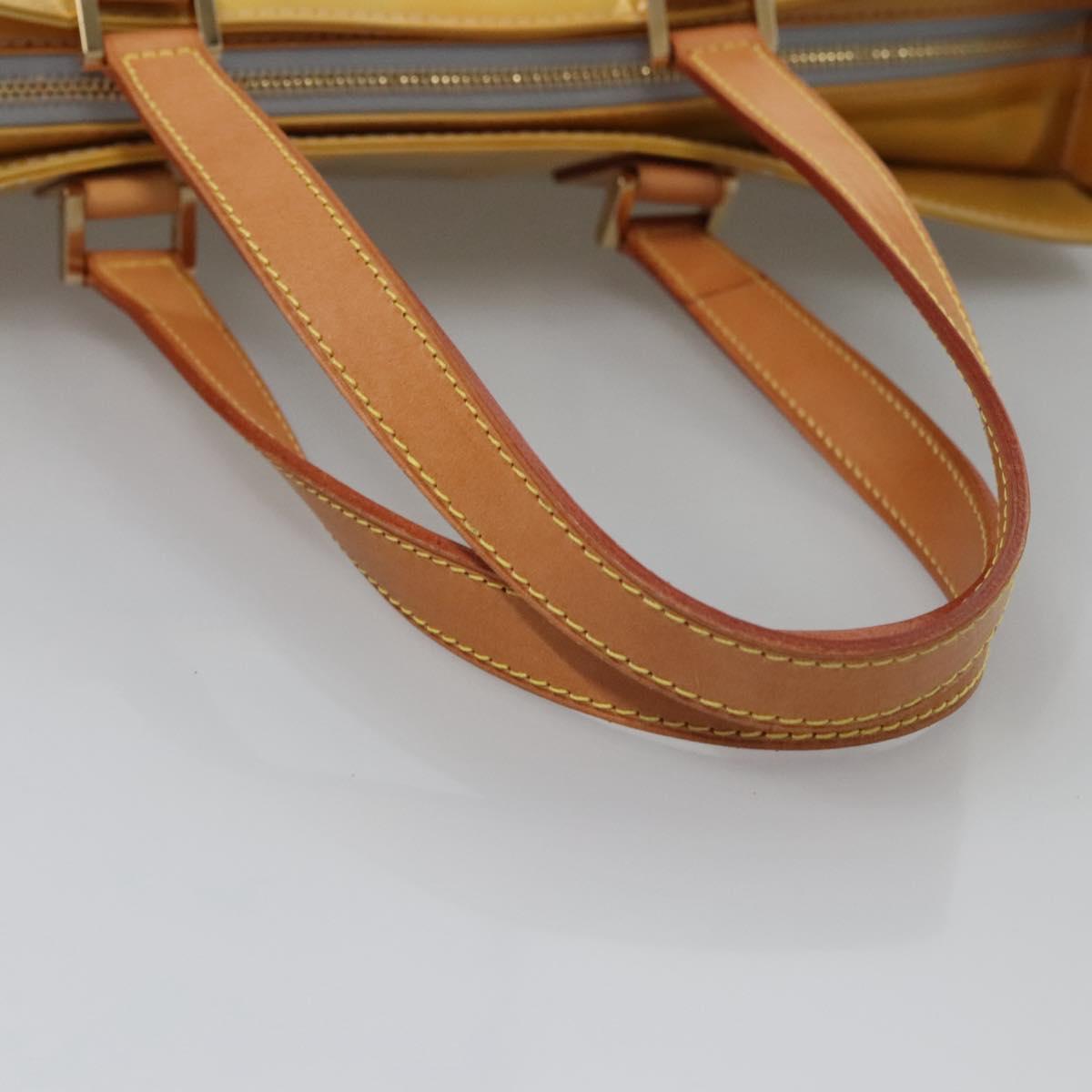 LOUIS VUITTON Monogram Vernis Columbus Tote Bag Gris M91028 LV Auth EC384