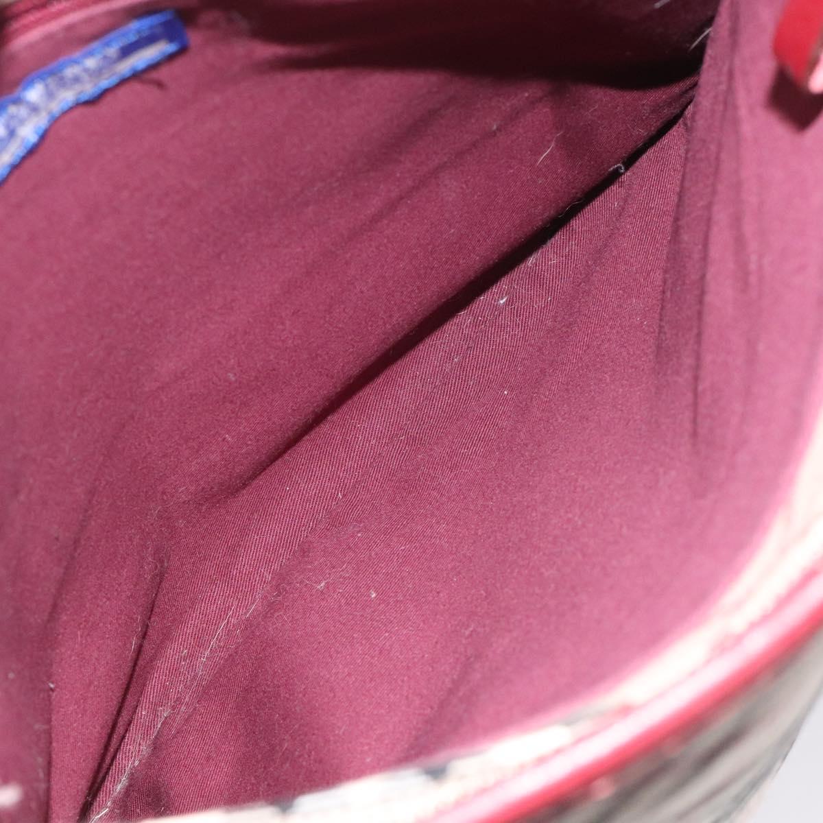 BURBERRY Nova Check Blue Label Shoulder Bag Canvas Beige Auth EC388