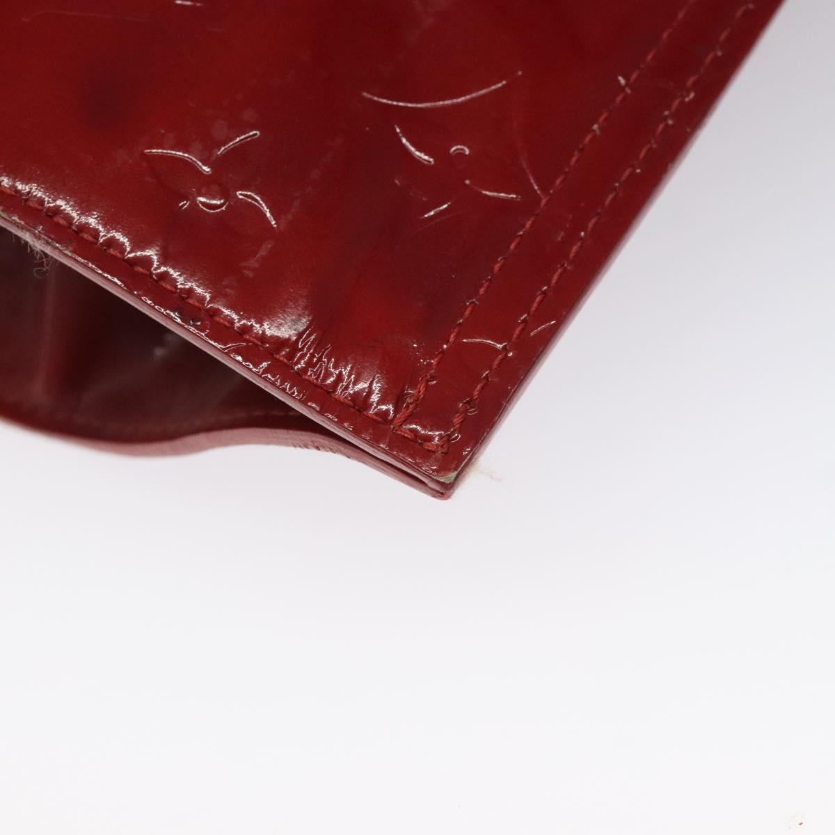 LOUIS VUITTON Monogram Vernis Stanton Tote Bag Red M91078 LV Auth EC405