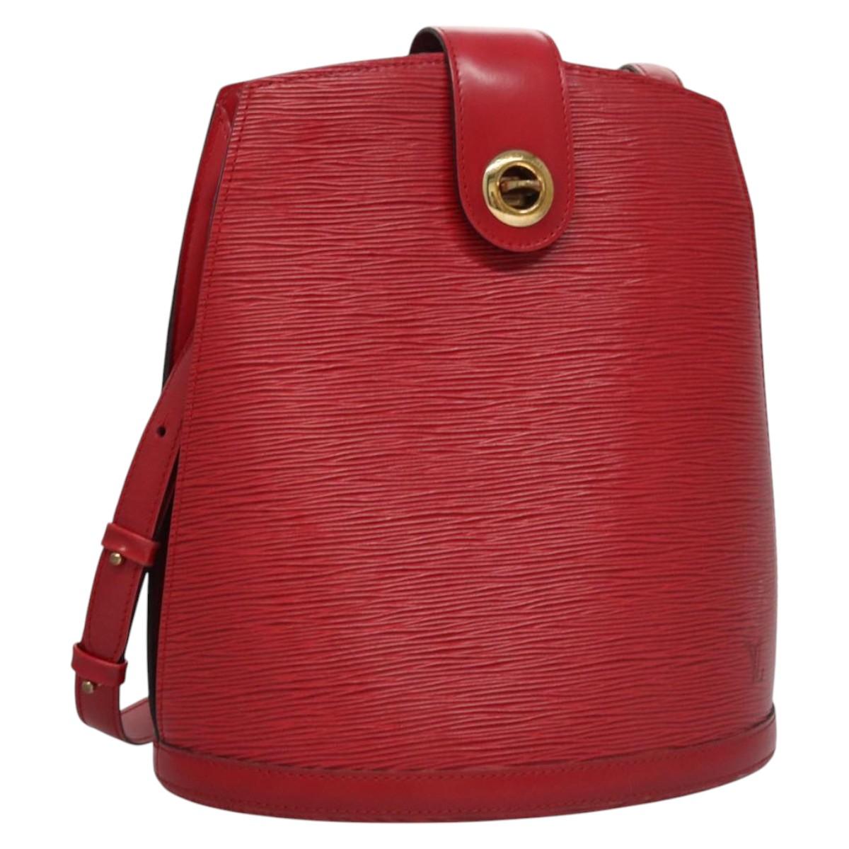 LOUIS VUITTON Epi Cluny Shoulder Bag Red M52257 LV Auth EC406