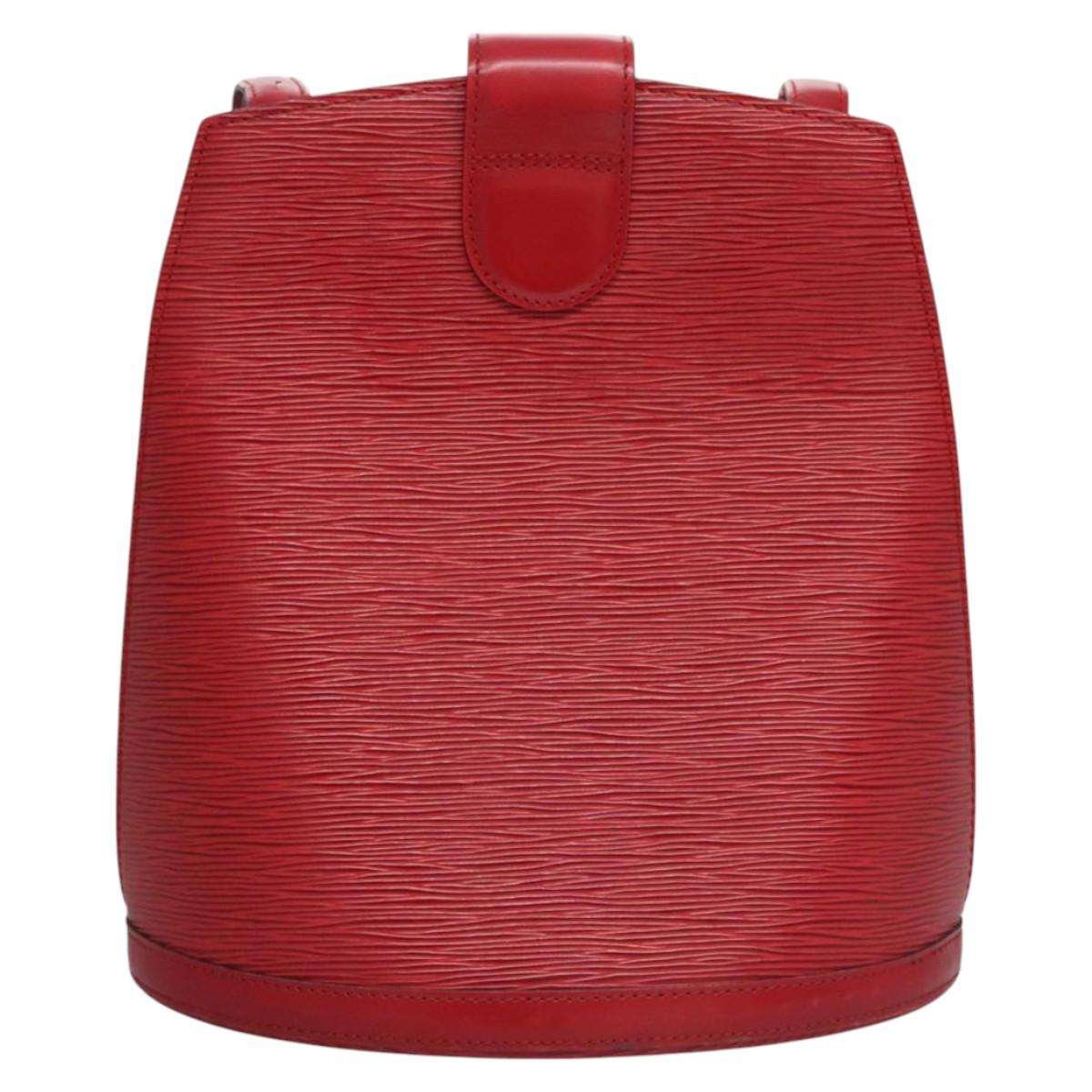 LOUIS VUITTON Epi Cluny Shoulder Bag Red M52257 LV Auth EC406