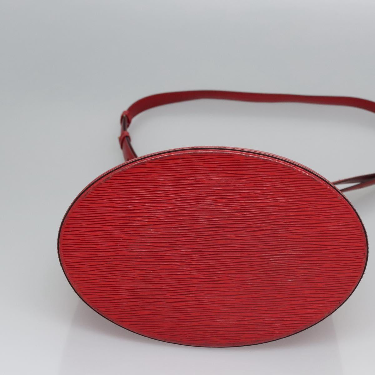 LOUIS VUITTON Epi Cluny Shoulder Bag Red M52257 LV Auth EC406