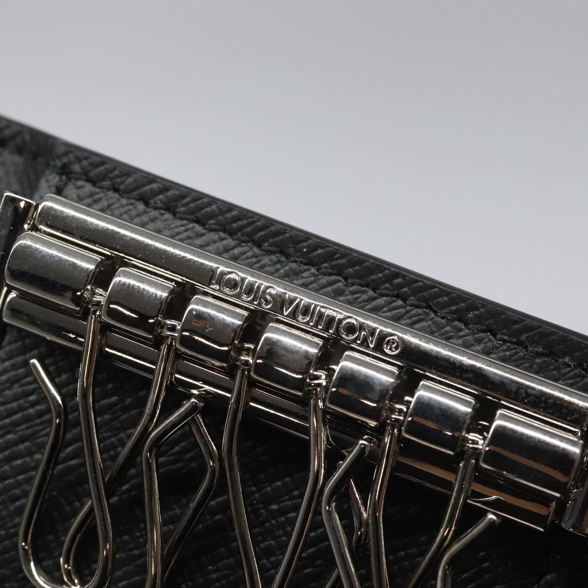 LOUIS VUITTON Monogram Eclipse Multicles6 Key Case M82603 LV Auth EC409A