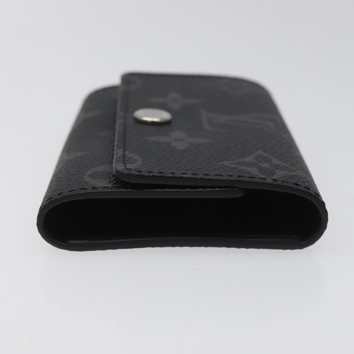 LOUIS VUITTON Monogram Eclipse Multicles6 Key Case M82603 LV Auth EC409A