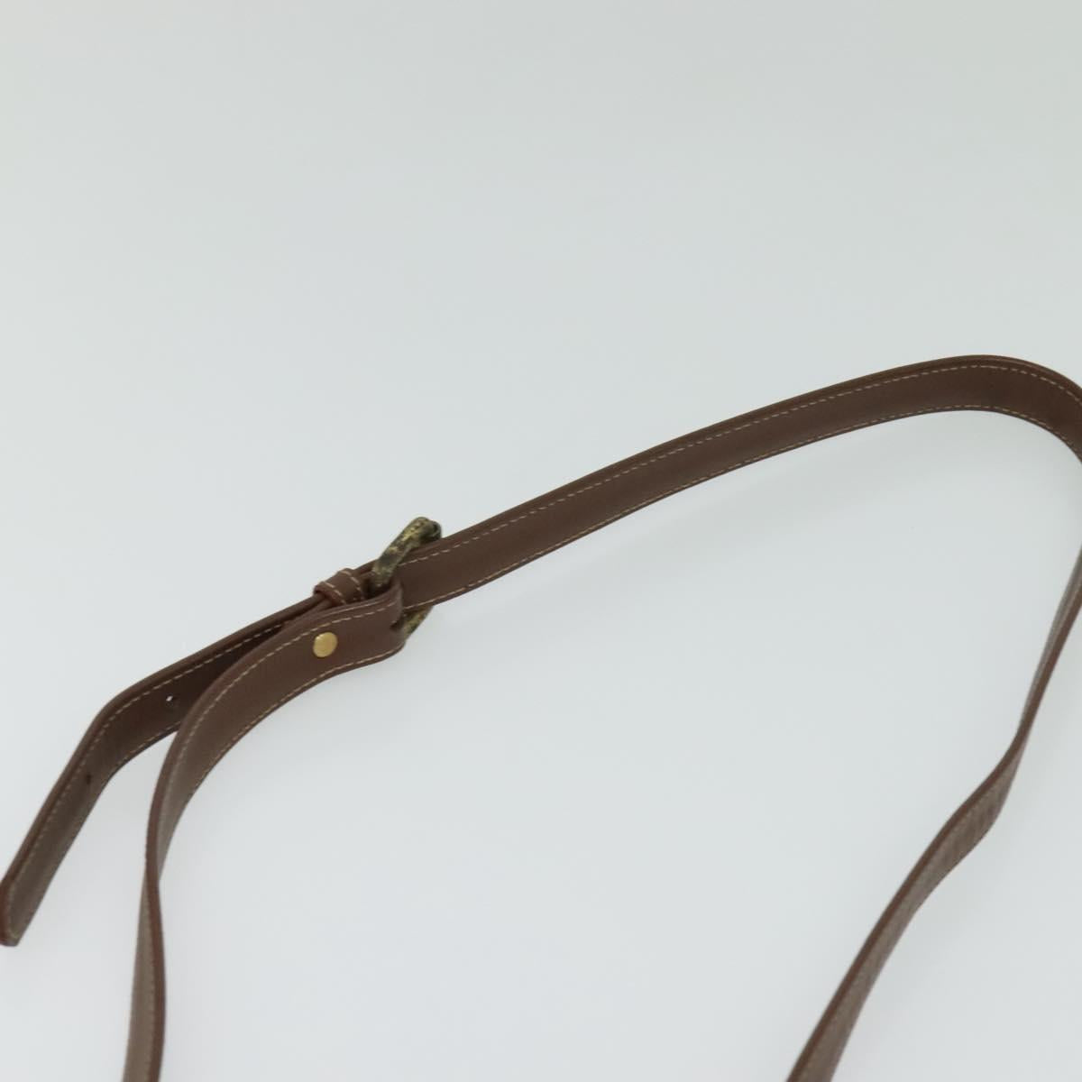 Burberrys Nova Check Shoulder Bag PVC Leather Beige Auth EC421