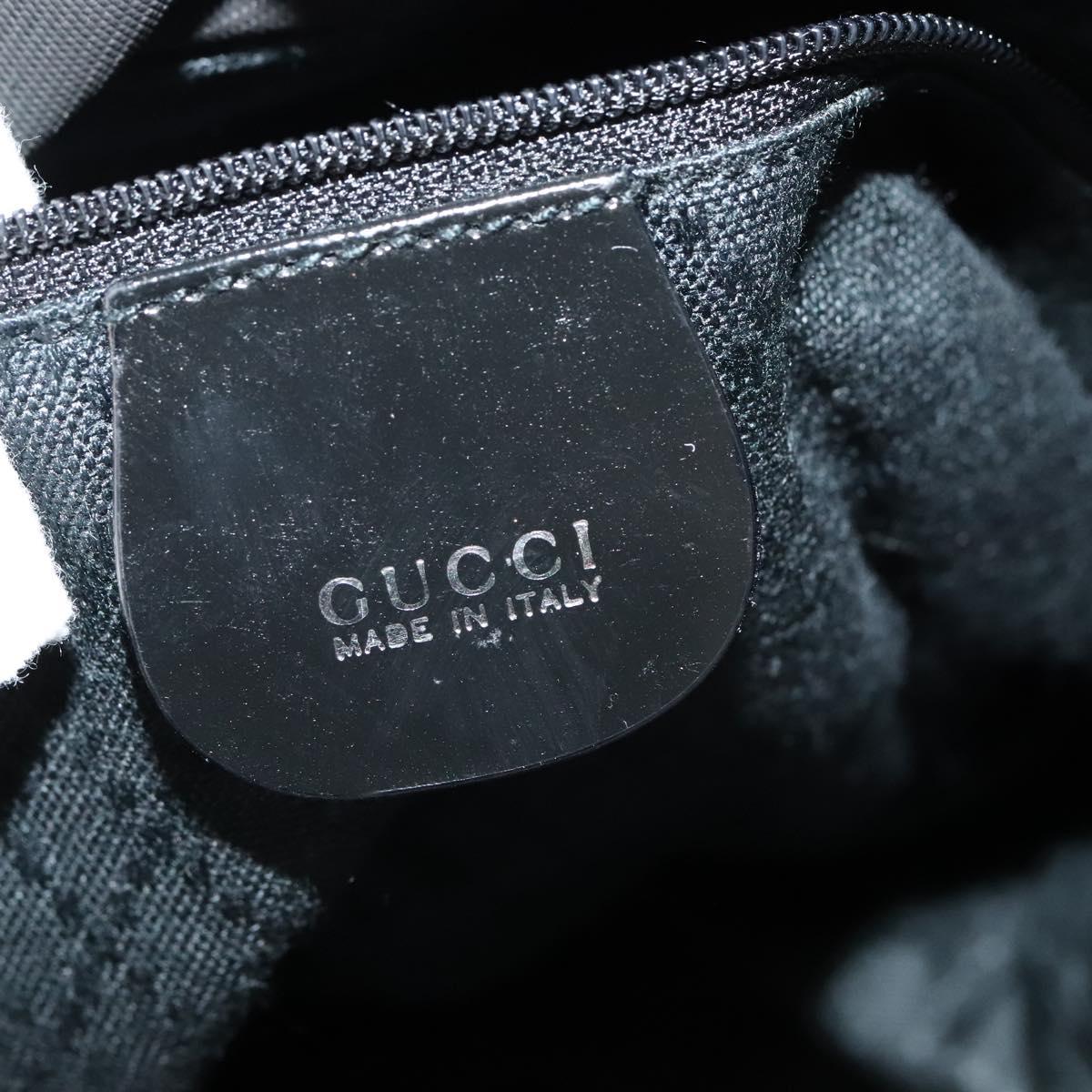 GUCCI Bamboo Hand Bag Nylon Black 002 2854 0412 5 Auth EC436