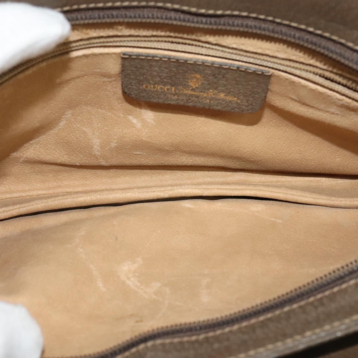 GUCCI GG Supreme Web Sherry Line Shoulder Bag PVC Beige 904 02 029 Auth EC437