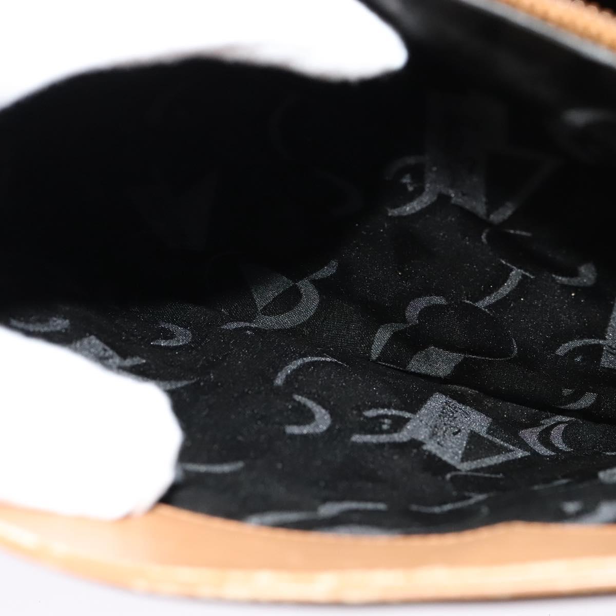 Salvatore Ferragamo Gancini Shoulder Bag Leather Beige Gold Auth EC442