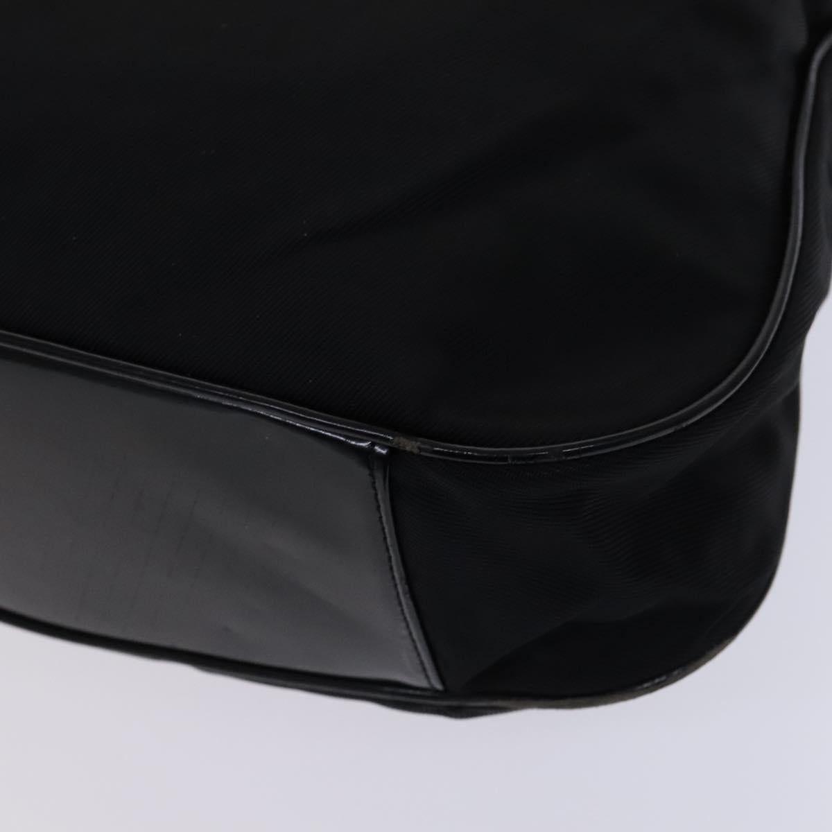 GUCCI Bamboo Hand Bag Nylon 2way Black Silver 001 2852 1577 5 Auth EC444