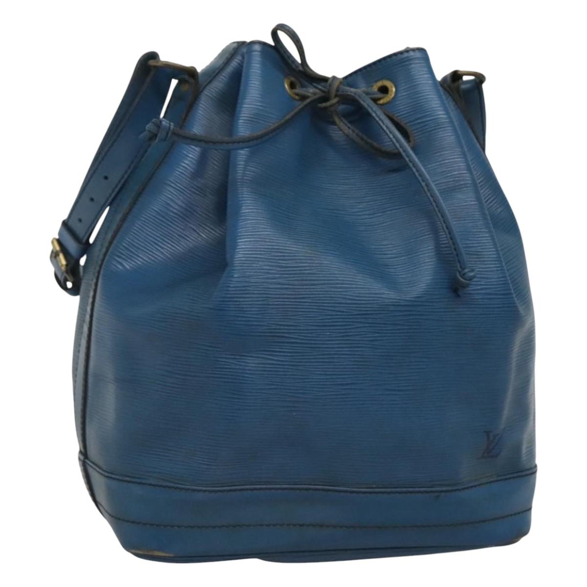 LOUIS VUITTON Epi Noe Shoulder Bag Toledo Blue M44005 LV Auth EC450
