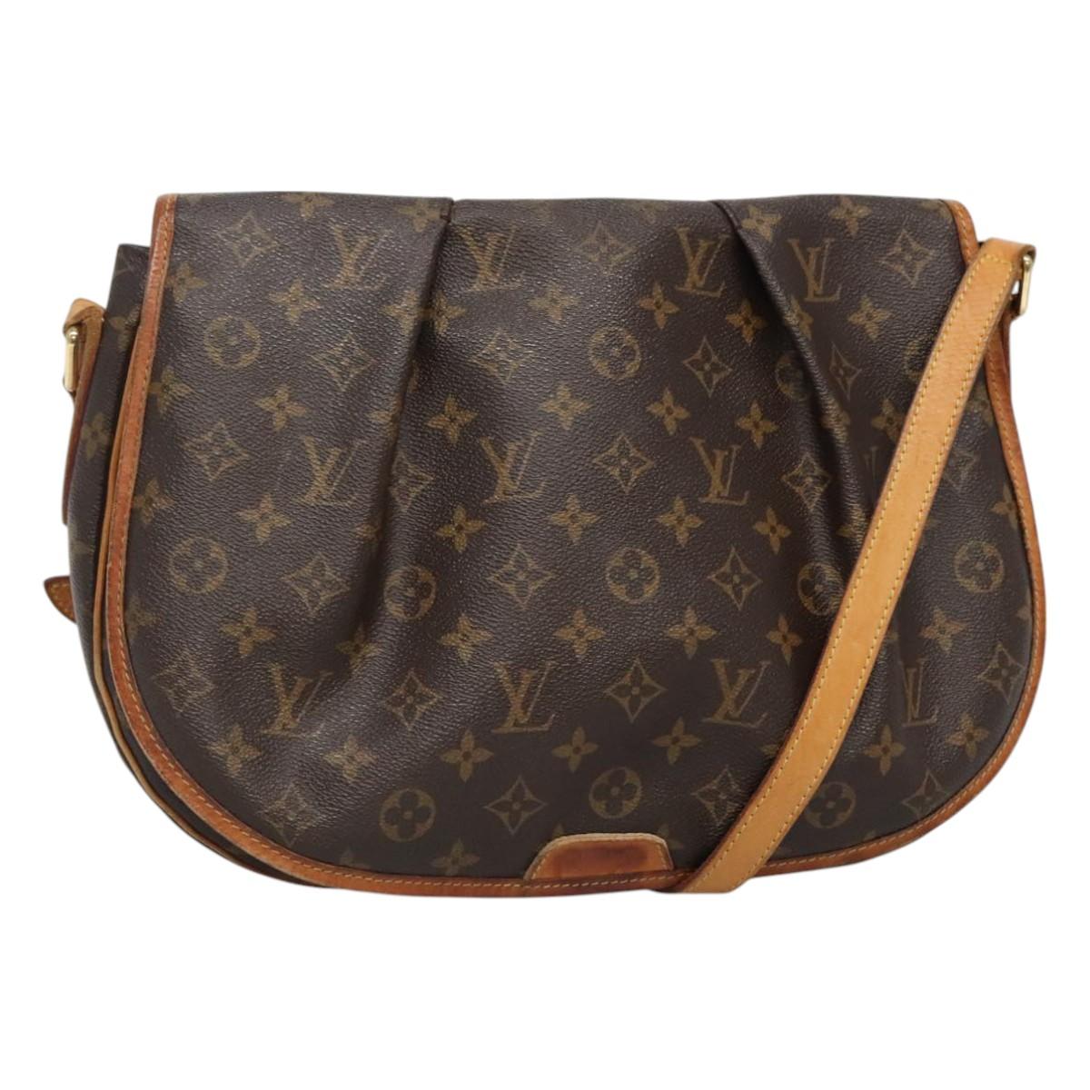 LOUIS VUITTON Monogram Menilmontant MM Shoulder Bag M40473 LV Auth EC451