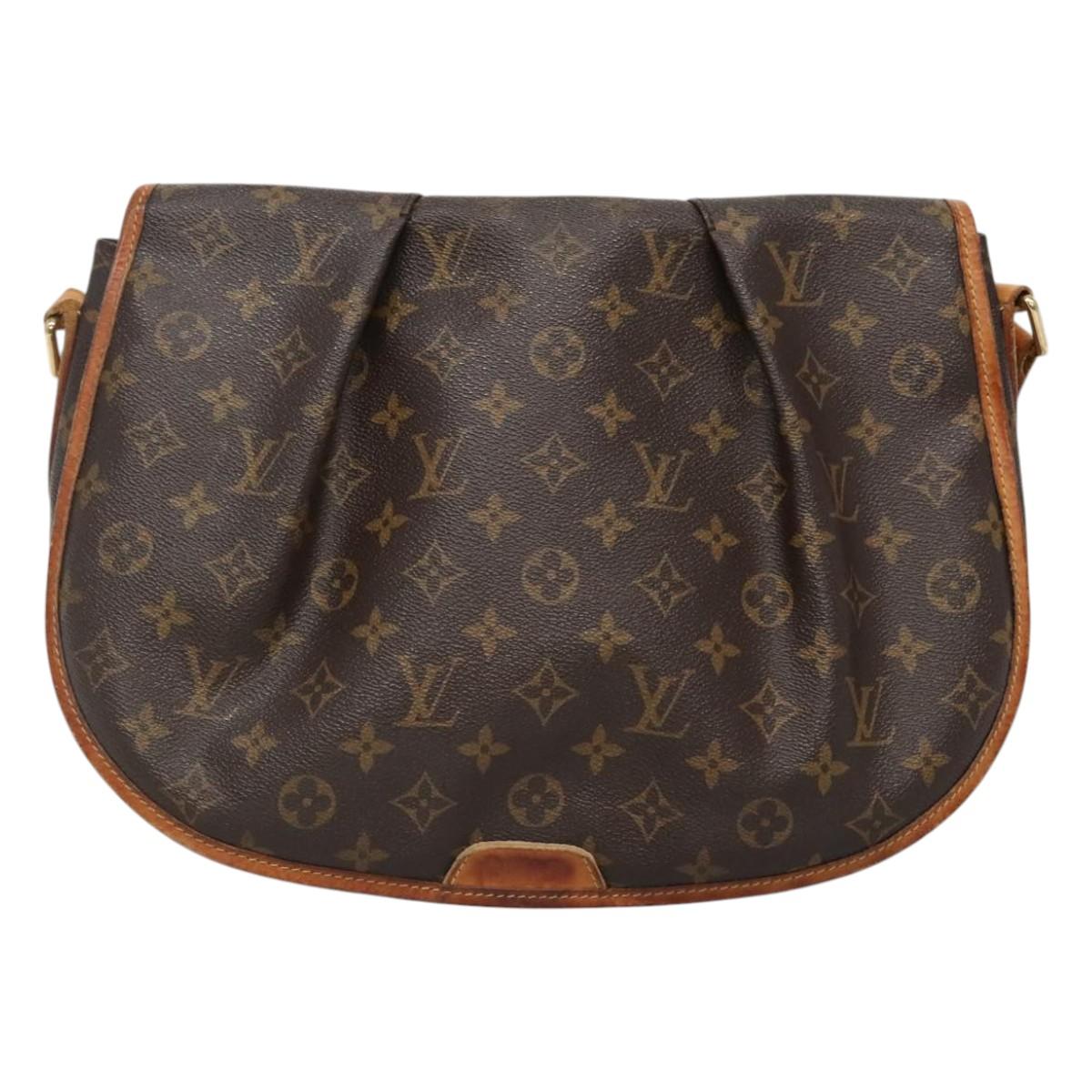 LOUIS VUITTON Monogram Menilmontant MM Shoulder Bag M40473 LV Auth EC451