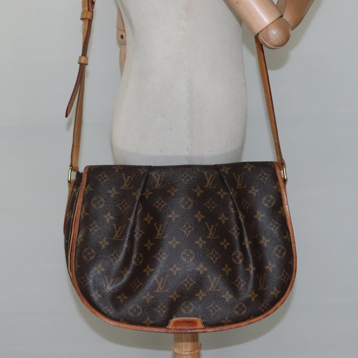 LOUIS VUITTON Monogram Menilmontant MM Shoulder Bag M40473 LV Auth EC451