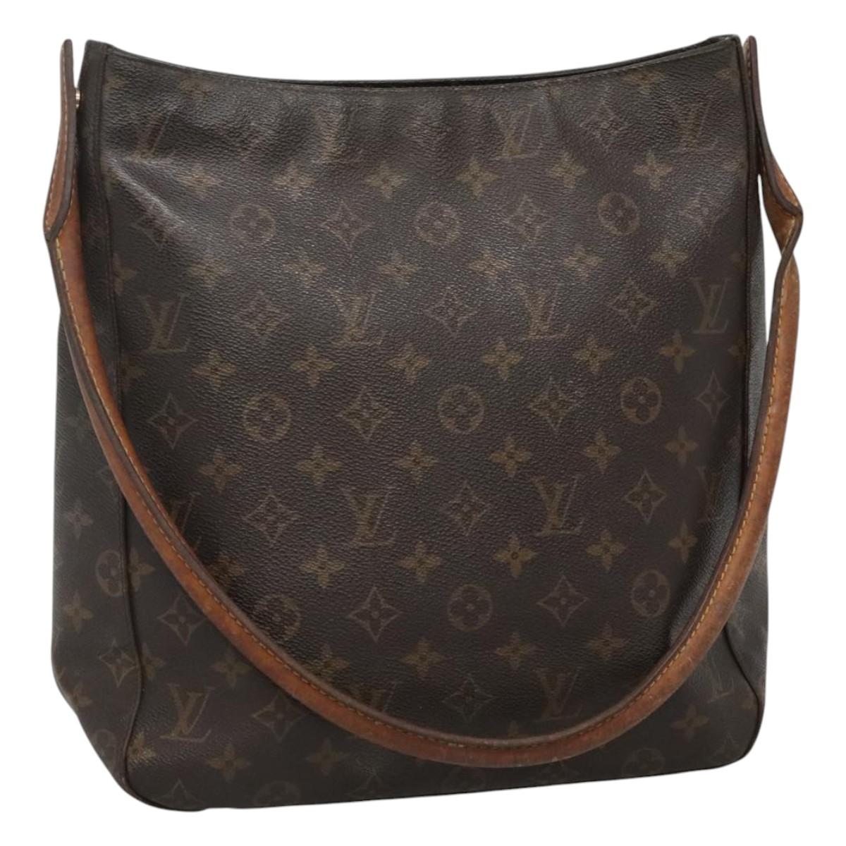 LOUIS VUITTON Monogram Looping GM Shoulder Bag M51145 LV Auth EC458
