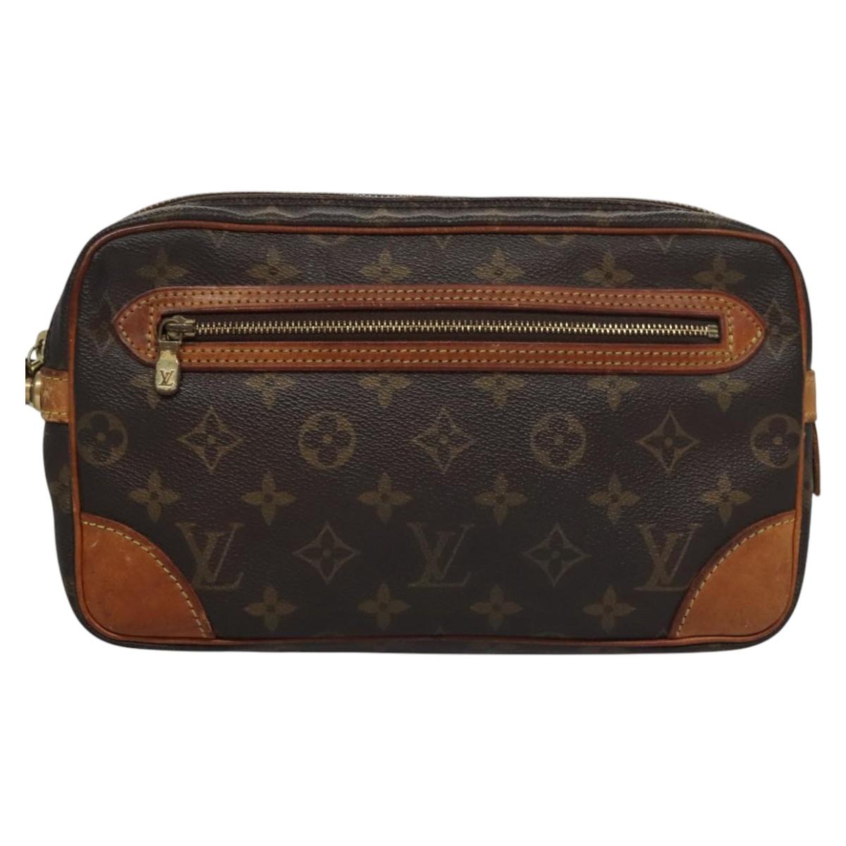LOUIS VUITTON Monogram Marly Dragonne GM Clutch Bag M51825 LV Auth EC502