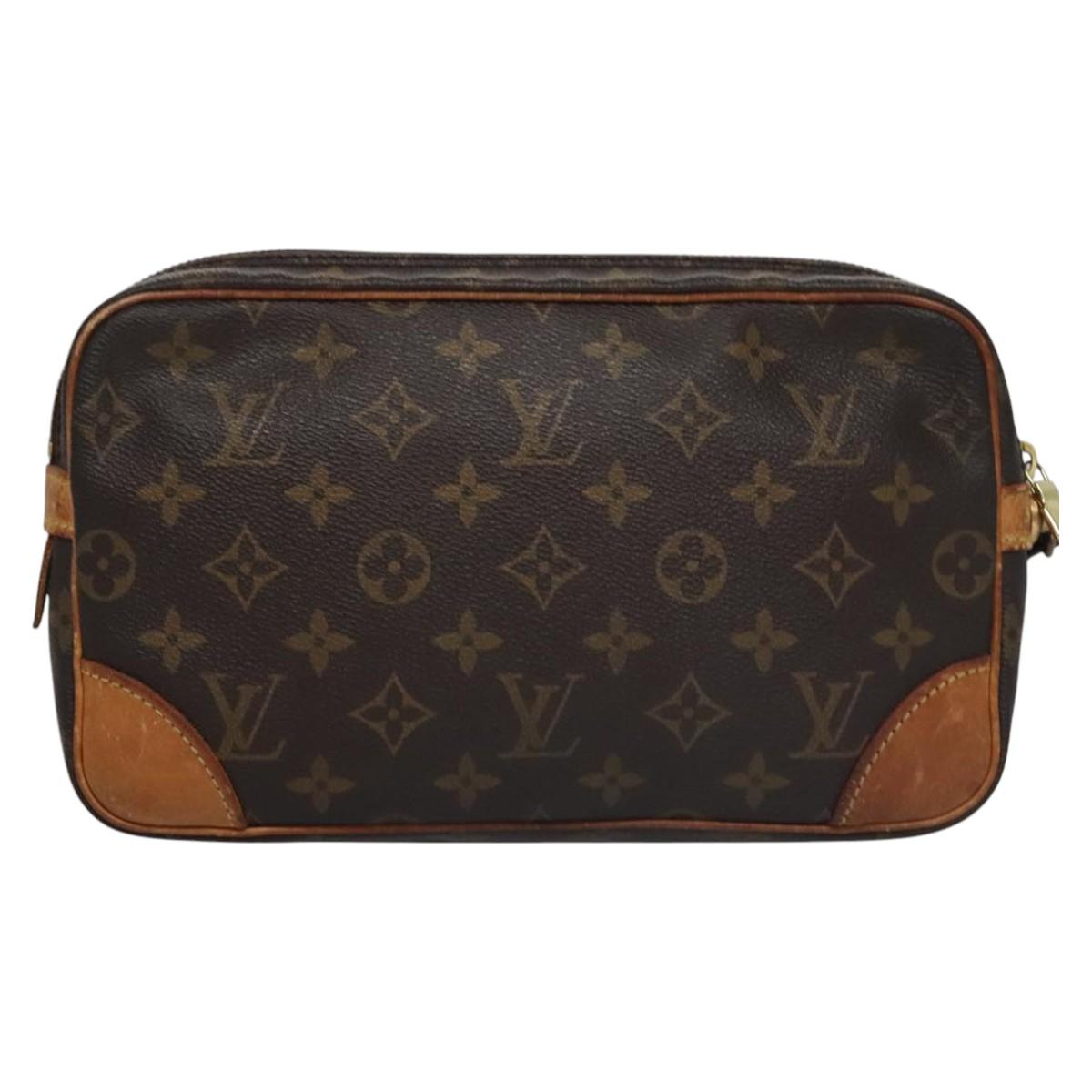 LOUIS VUITTON Monogram Marly Dragonne GM Clutch Bag M51825 LV Auth EC502