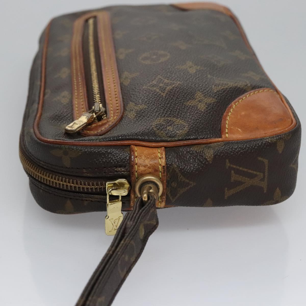 LOUIS VUITTON Monogram Marly Dragonne GM Clutch Bag M51825 LV Auth EC502