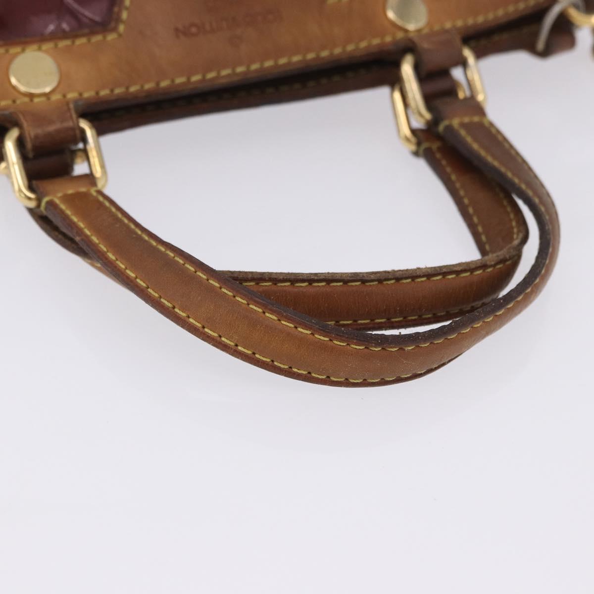 LOUIS VUITTON Vernis Blair MM Hand Bag 2way Rouge Favist M91690 LV Auth EC506