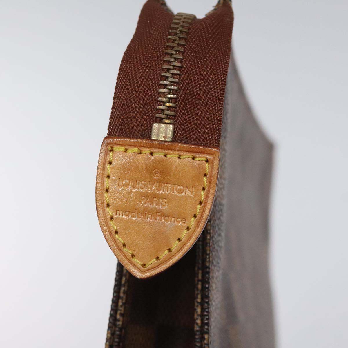 LOUIS VUITTON Damier Ebene Poche Toilette 26 Pouch N47543 LV Auth EC531