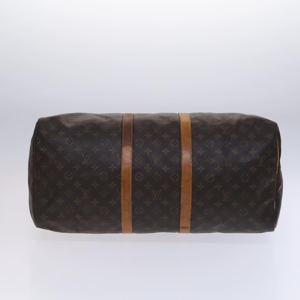 LOUIS VUITTON Monogram Keepall 55 Boston Bag M41424 LV Auth EC541