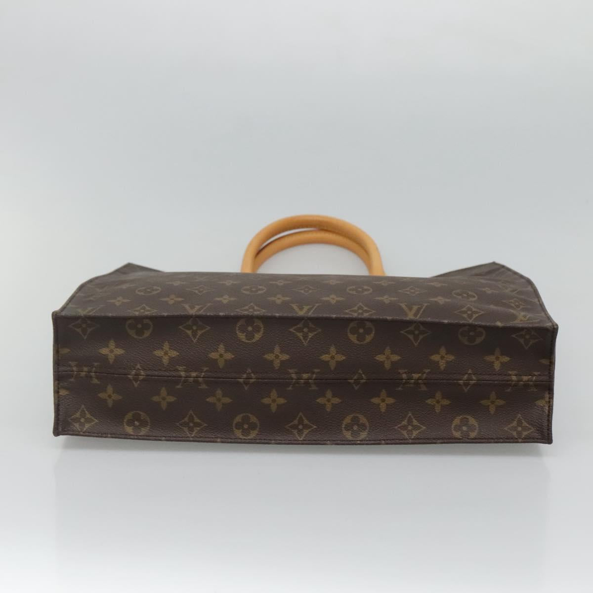 LOUIS VUITTON Monogram Sac Plat Hand Bag M51140 LV Auth EC550