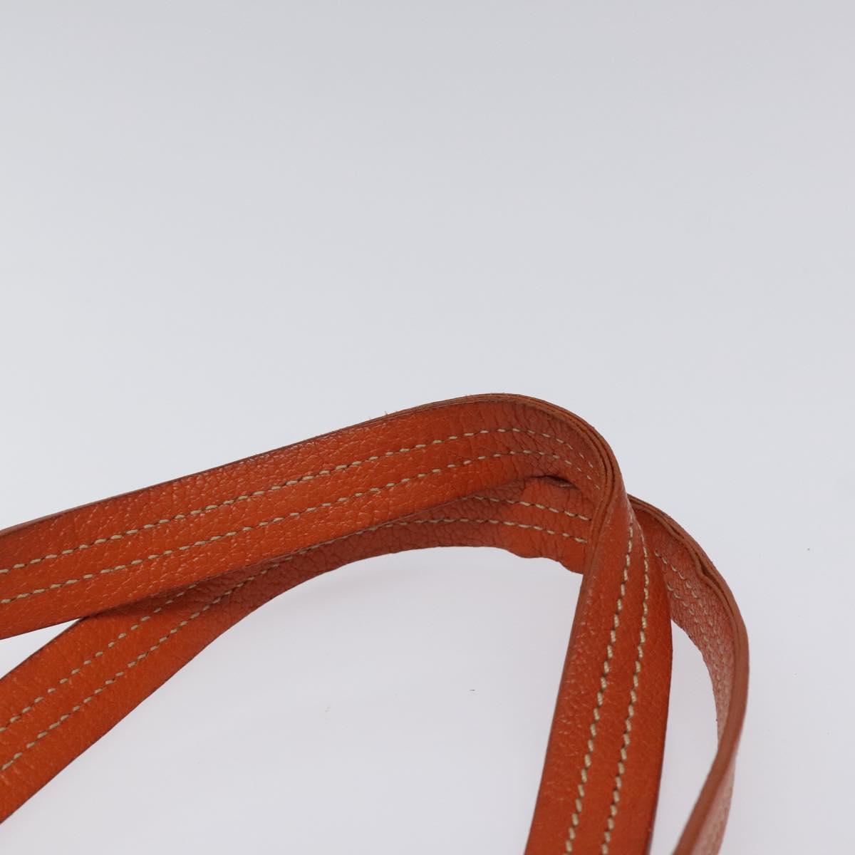 PRADA Hand Bag Canvas Beige Silver Auth EC559