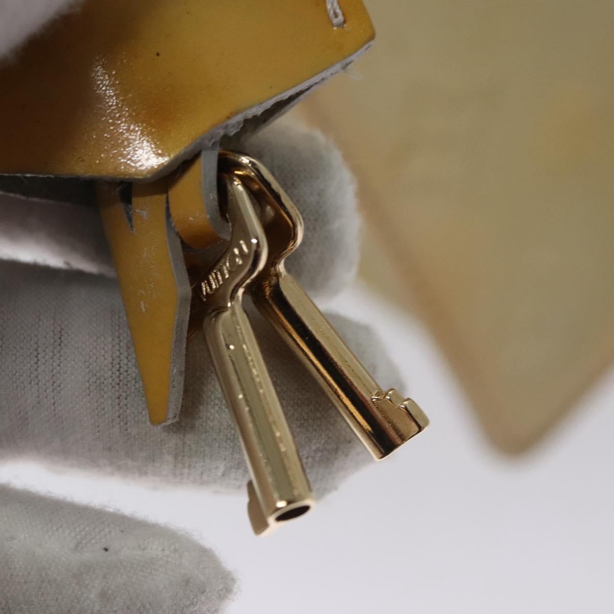 LOUIS VUITTON Monogram Vernis Spring Street Hand Bag Gris M91029 LV Auth EC572