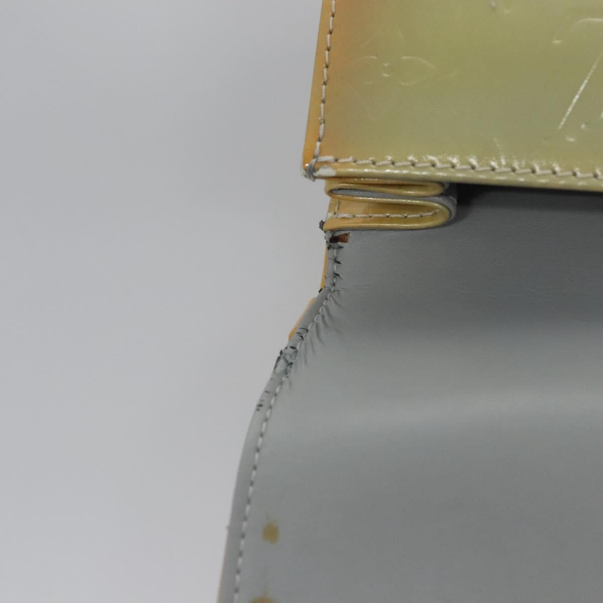 LOUIS VUITTON Monogram Vernis Spring Street Hand Bag Gris M91029 LV Auth EC572