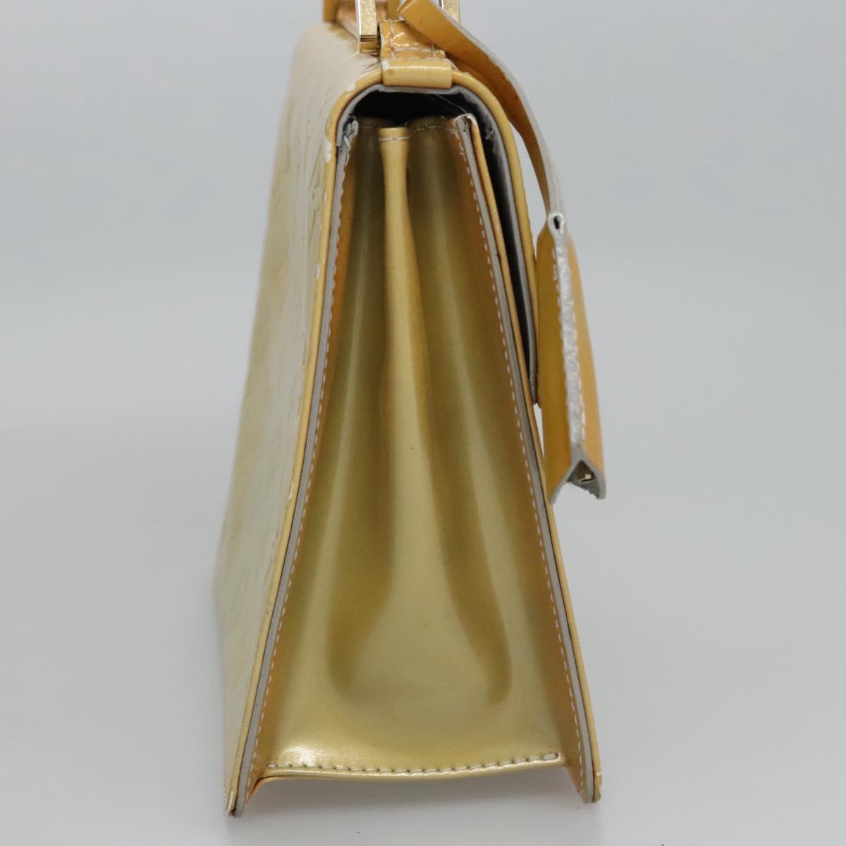 LOUIS VUITTON Monogram Vernis Spring Street Hand Bag Gris M91029 LV Auth EC572