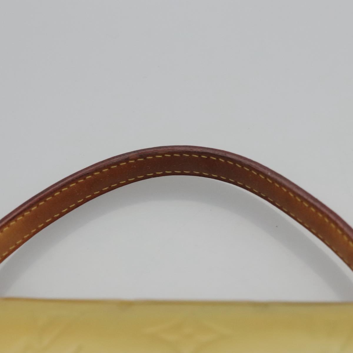 LOUIS VUITTON Monogram Vernis Spring Street Hand Bag Gris M91029 LV Auth EC572