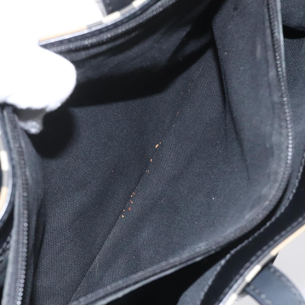 BURBERRY Nova Check Hand Bag PVC Beige Auth EC577