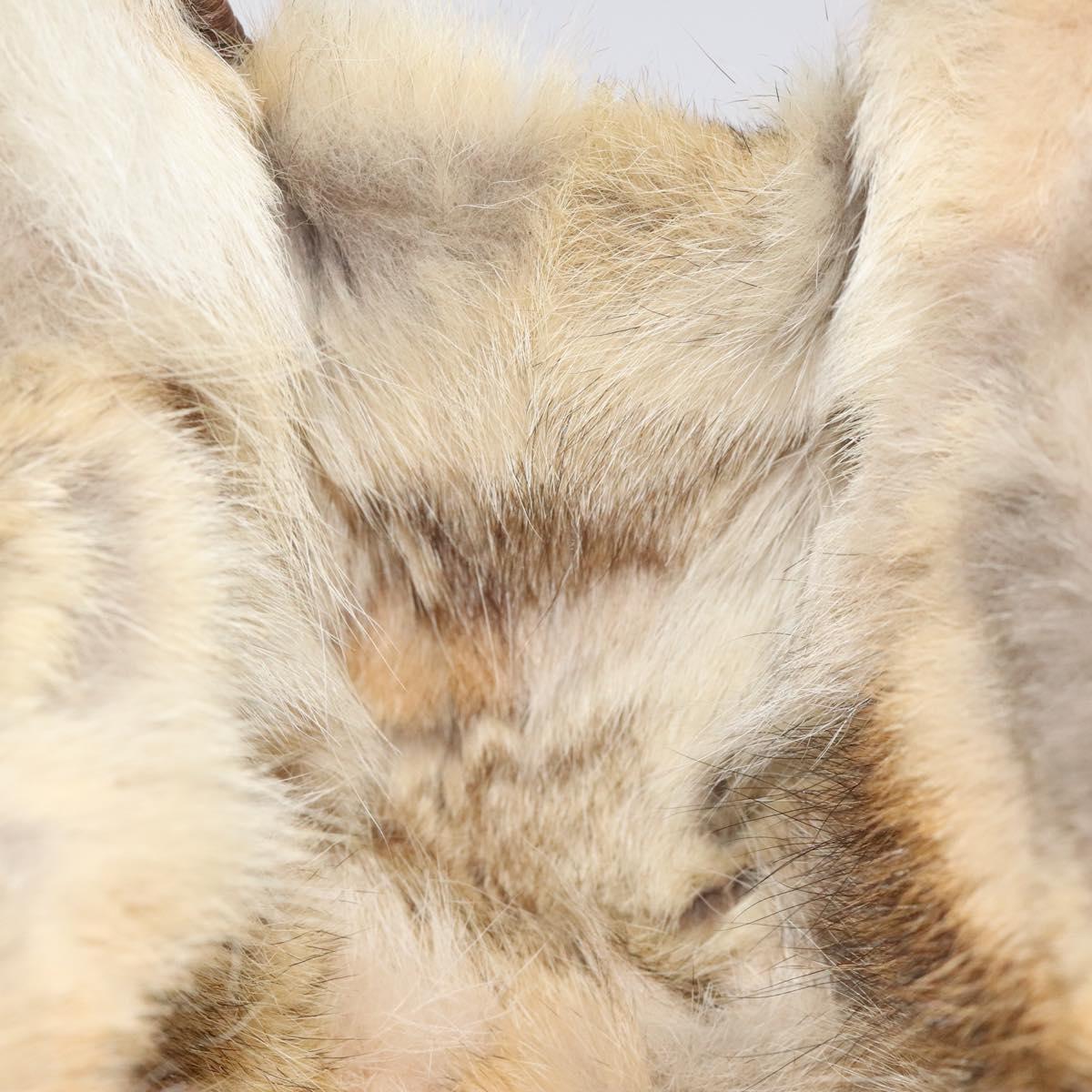 Salvatore Ferragamo Gancini Shoulder Bag Rattan Beige Silver Auth EC583