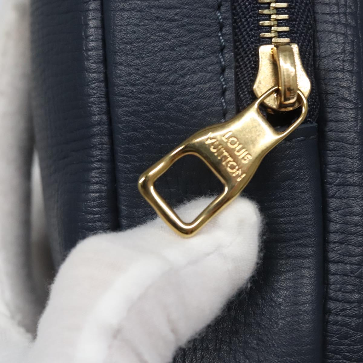 LOUIS VUITTON LV Squared Double Phone Pouch Blue M81060 LV Auth EC603SM