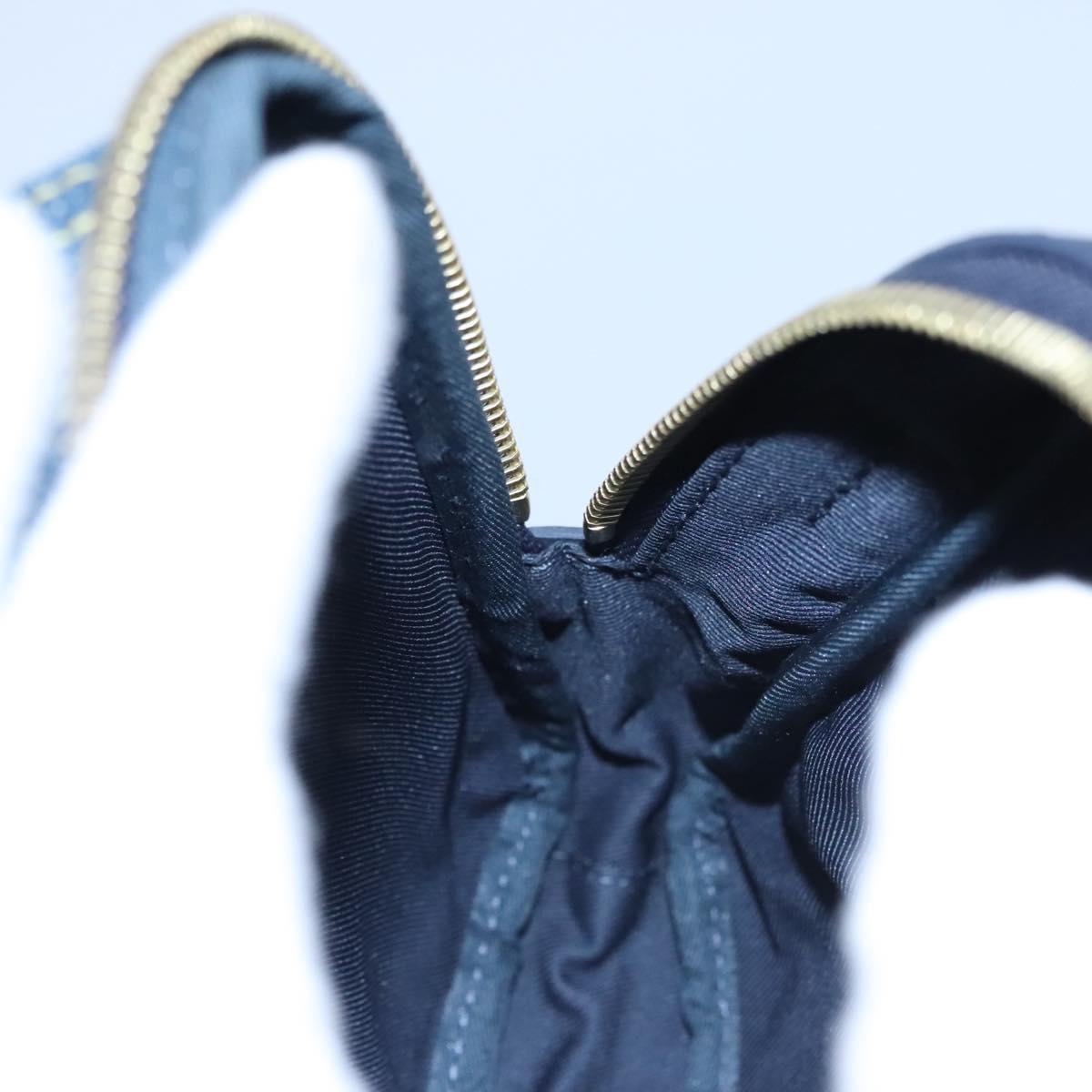 LOUIS VUITTON LV Squared Double Phone Pouch Blue M81060 LV Auth EC603A