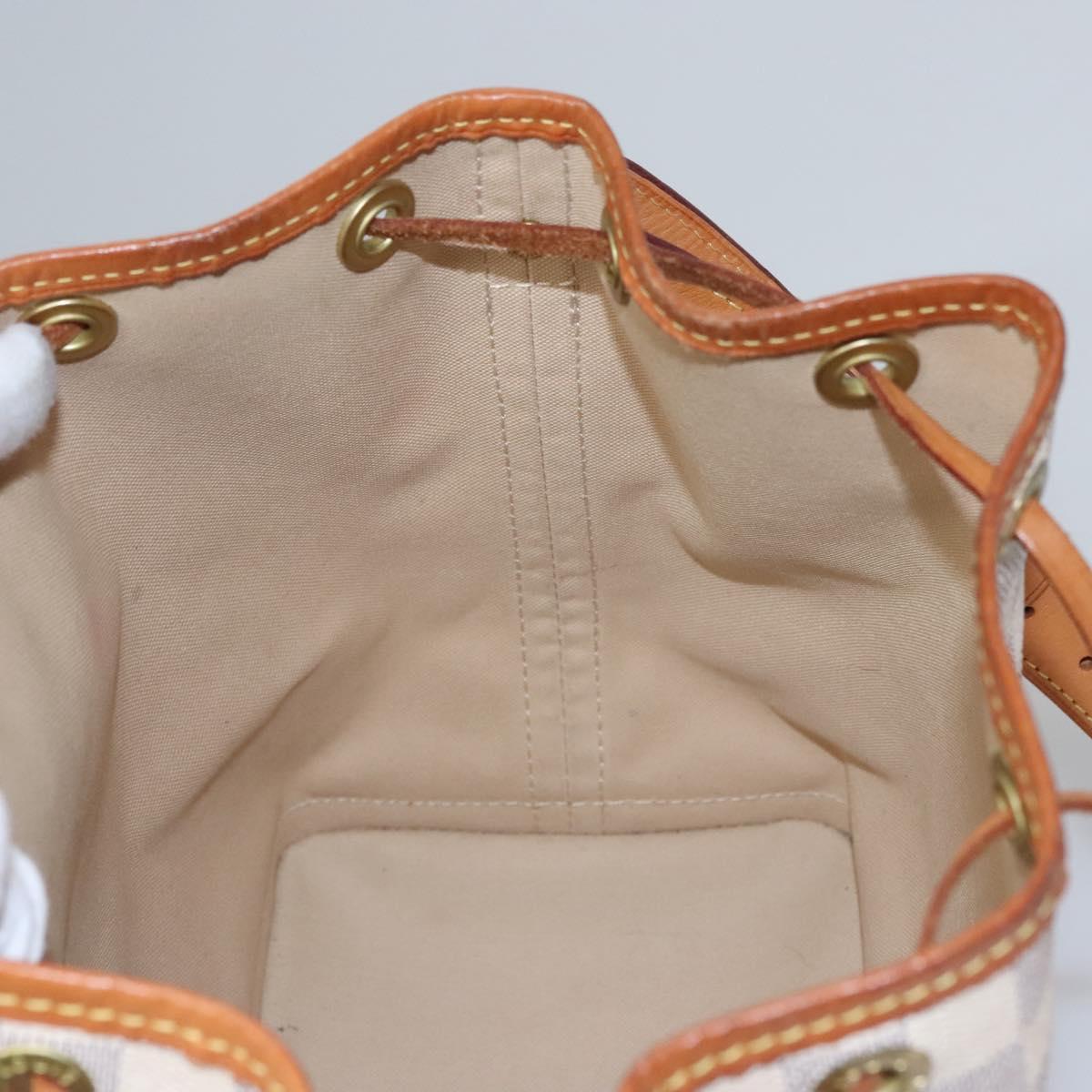 LOUIS VUITTON Damier Azur Noe BB Shoulder Bag N41220 LV Auth EC604