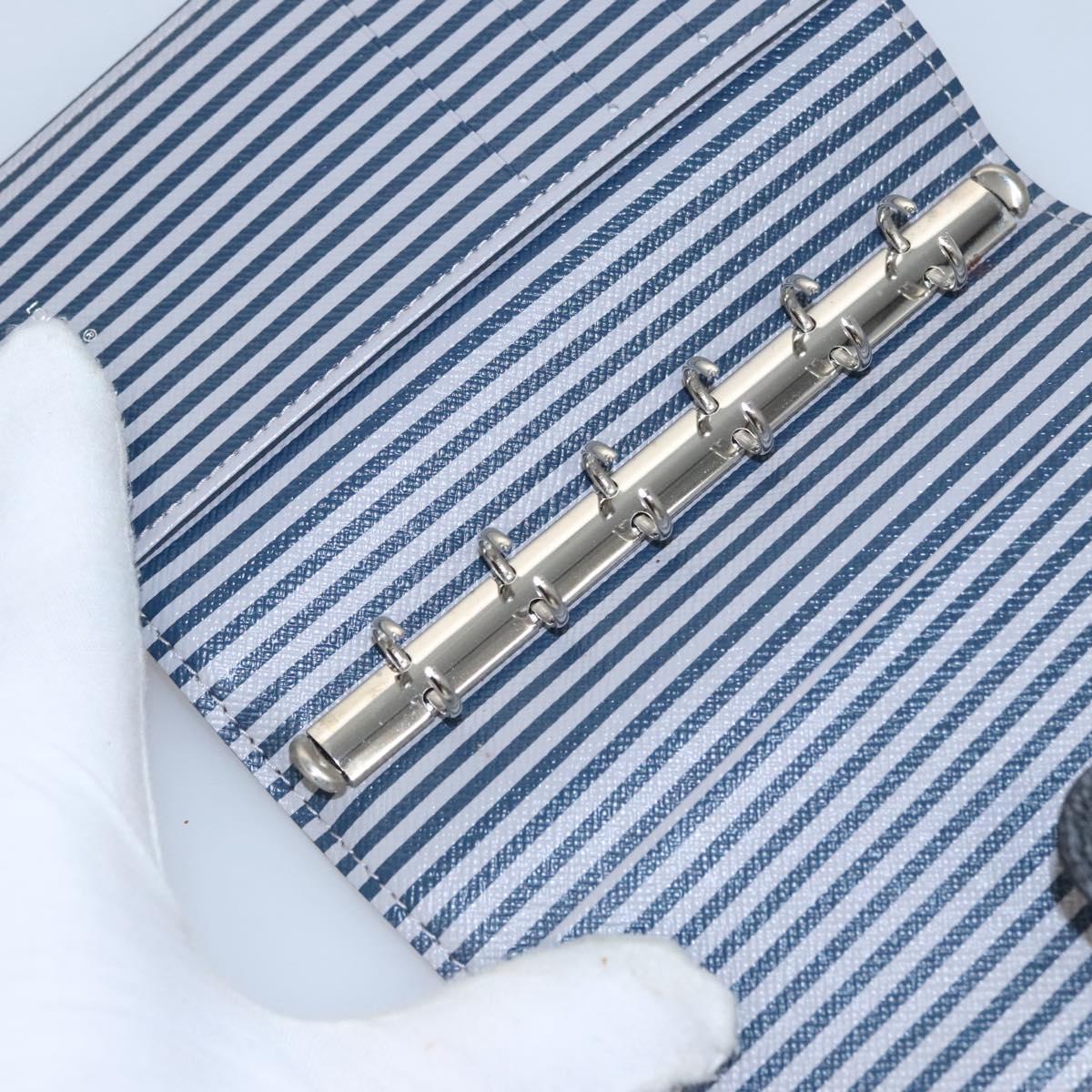 LOUIS VUITTON Damier Graphite Agenda PM Day Planner Cover R20030 LV Auth EC610